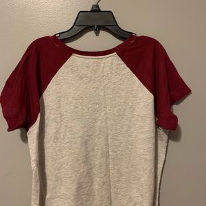 Red/Gray Tommy Hilfiger Tee Short Sleeves